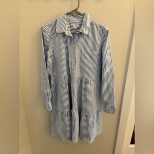 Crown & Ivy Light Blue Striped Dress